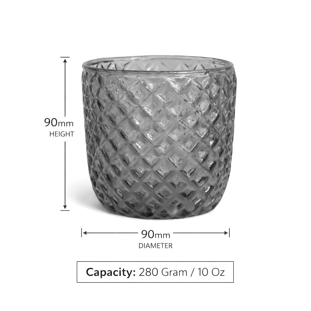 Diamond Glass Scented Candle Gift Set (Pack of 2)
