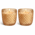 Diamond Glass Scented Candle Gift Set (Pack of 2)