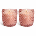 Diamond Glass Scented Candle Gift Set (Pack of 2)