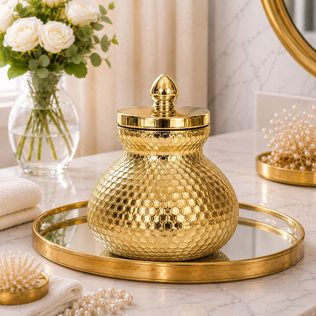 Hammered Metal Pot Jar | Matki Style — Castle Crafts