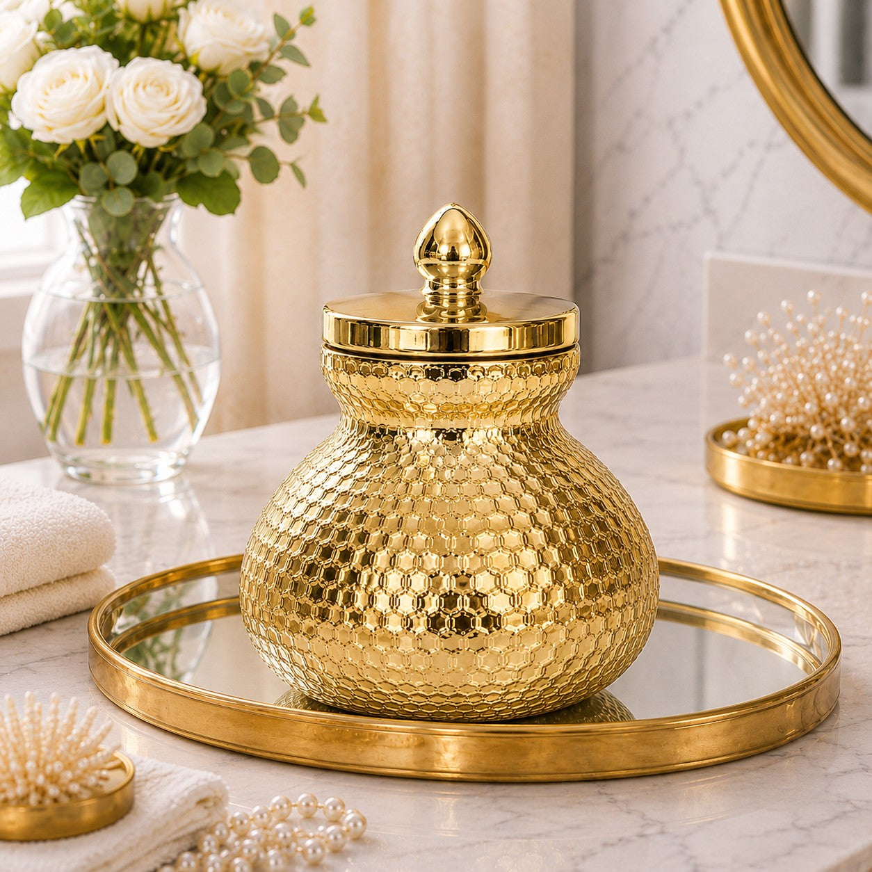 Hammered Metal Pot Jar | Matki Style — Castle Crafts