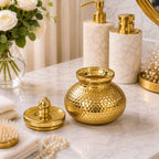 Hammered Metal Pot Jar | Matki Style — Castle Crafts