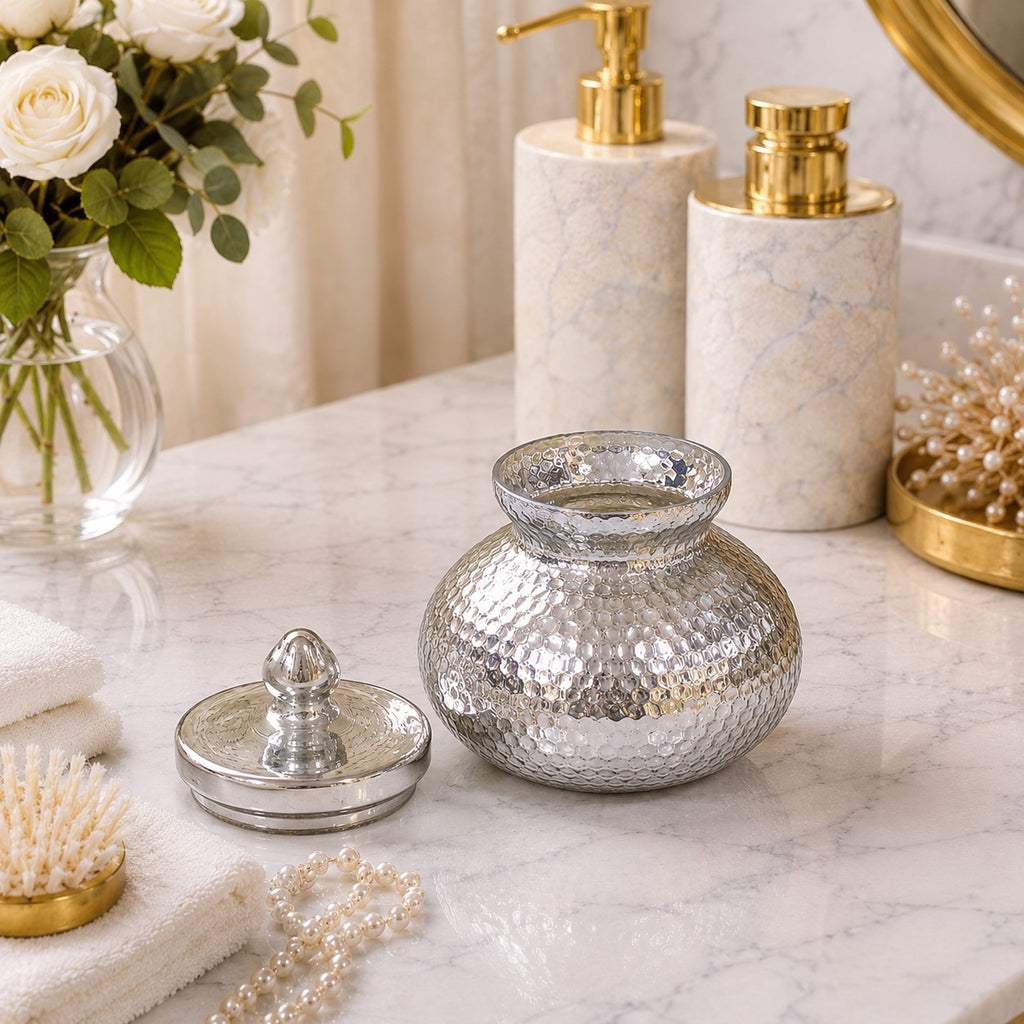 Hammered Metal Pot Jar | Matki Style — Castle Crafts
