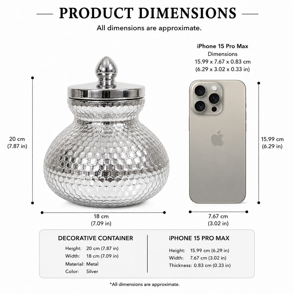 Hammered Metal Pot Jar | Matki Style — Castle Crafts