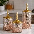Moroccan Lattice Glass Jar | 3 Sizes — Castle Crafts