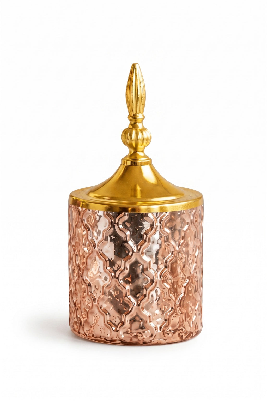 Moroccan Lattice Glass Jar | 3 Sizes — Castle Crafts