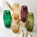 Smooth Pebble Oval Glass Vase — Hand-Blown Glass from Firozabad, India | Floral Arrangements & Home Styling