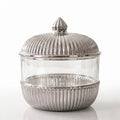 Ribbed Glass Dome Jar — Castle Crafts