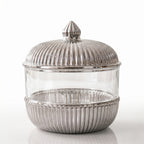 Ribbed Glass Dome Jar — Castle Crafts