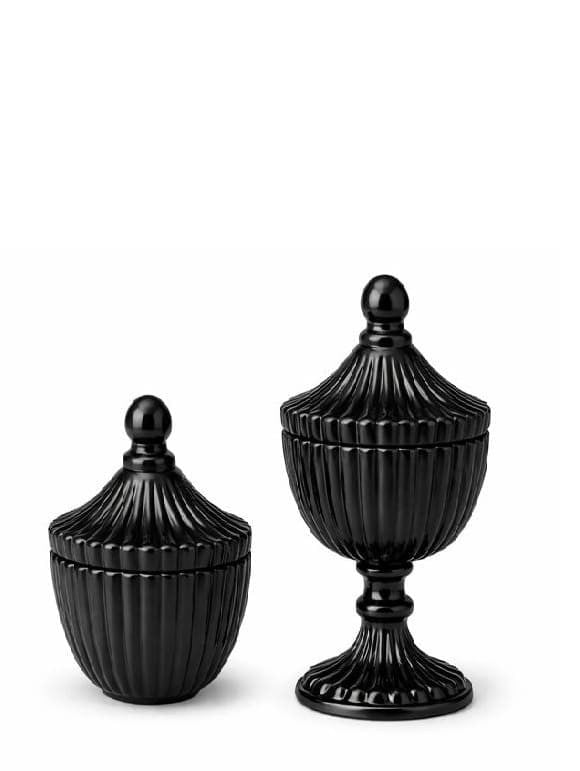 Ribbed Decorative Candy Jar | 2 Sizes x 6 Colours — Castle Crafts