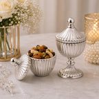 Ribbed Decorative Candy Jar | 2 Sizes x 6 Colours — Castle Crafts
