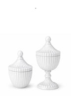 Ribbed Decorative Candy Jar | 2 Sizes x 6 Colours — Castle Crafts
