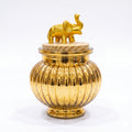 Mercury Matki Jar | Elephant Lid | 2 Colors — Castle Crafts