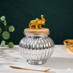 Mercury Matki Jar | Elephant Lid | 2 Colors — Castle Crafts