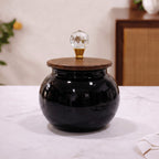 Roly-Poly Ceramic Jar | Crystal Ball Lid — Castle Crafts
