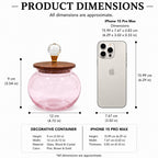 Roly-Poly Glass Jar | Crystal Ball Lid — Castle Crafts