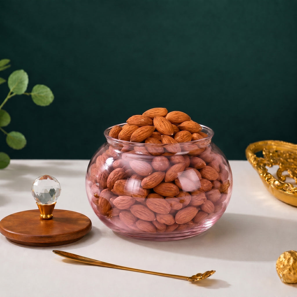 Roly-Poly Glass Jar | Crystal Ball Lid — Castle Crafts