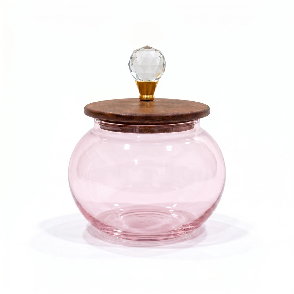 Roly-Poly Glass Jar | Crystal Ball Lid — Castle Crafts