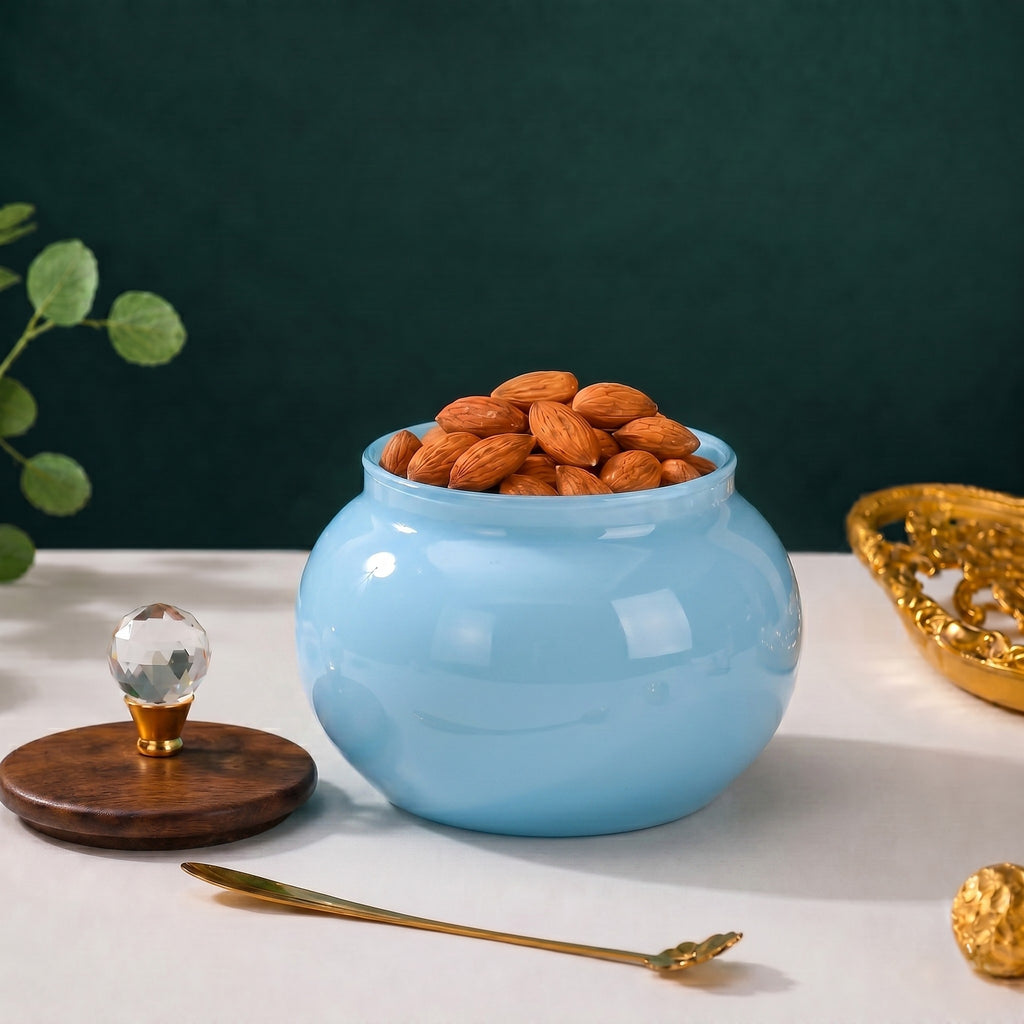 Roly-Poly Ceramic Jar | Crystal Ball Lid — Castle Crafts