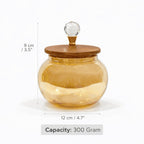 Roly-Poly Glass Jar | Crystal Ball Lid — Castle Crafts