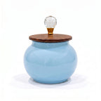 Roly-Poly Ceramic Jar | Crystal Ball Lid — Castle Crafts