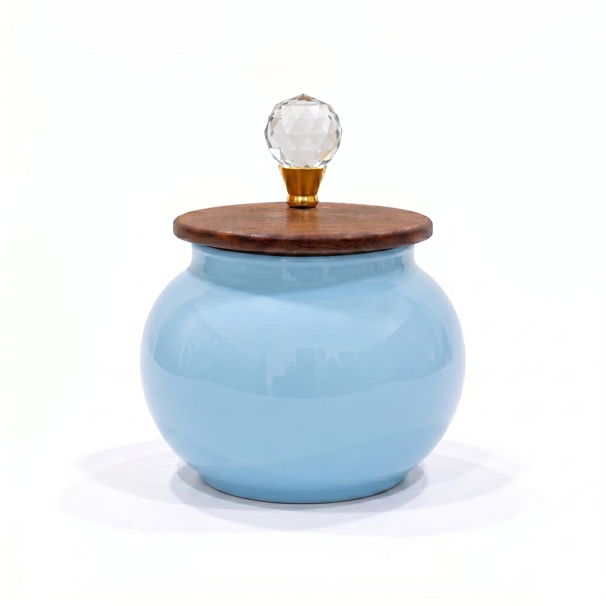 Roly-Poly Ceramic Jar | Crystal Ball Lid — Castle Crafts
