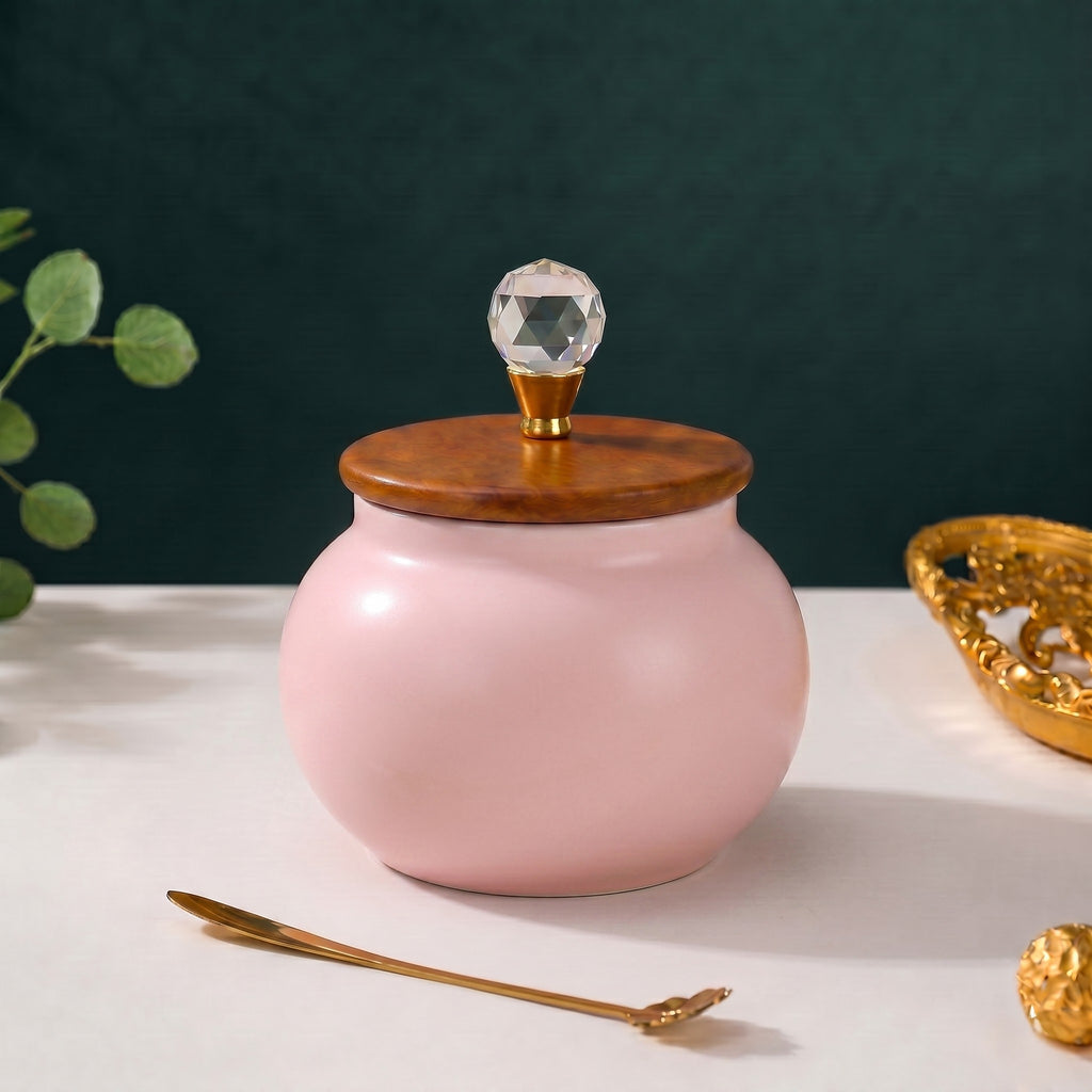 Roly-Poly Ceramic Jar | Crystal Ball Lid — Castle Crafts