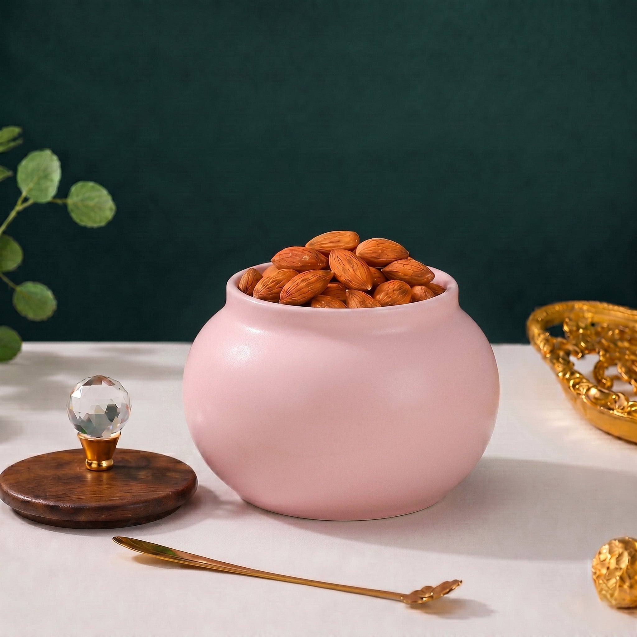 Roly-Poly Ceramic Jar | Crystal Ball Lid — Castle Crafts