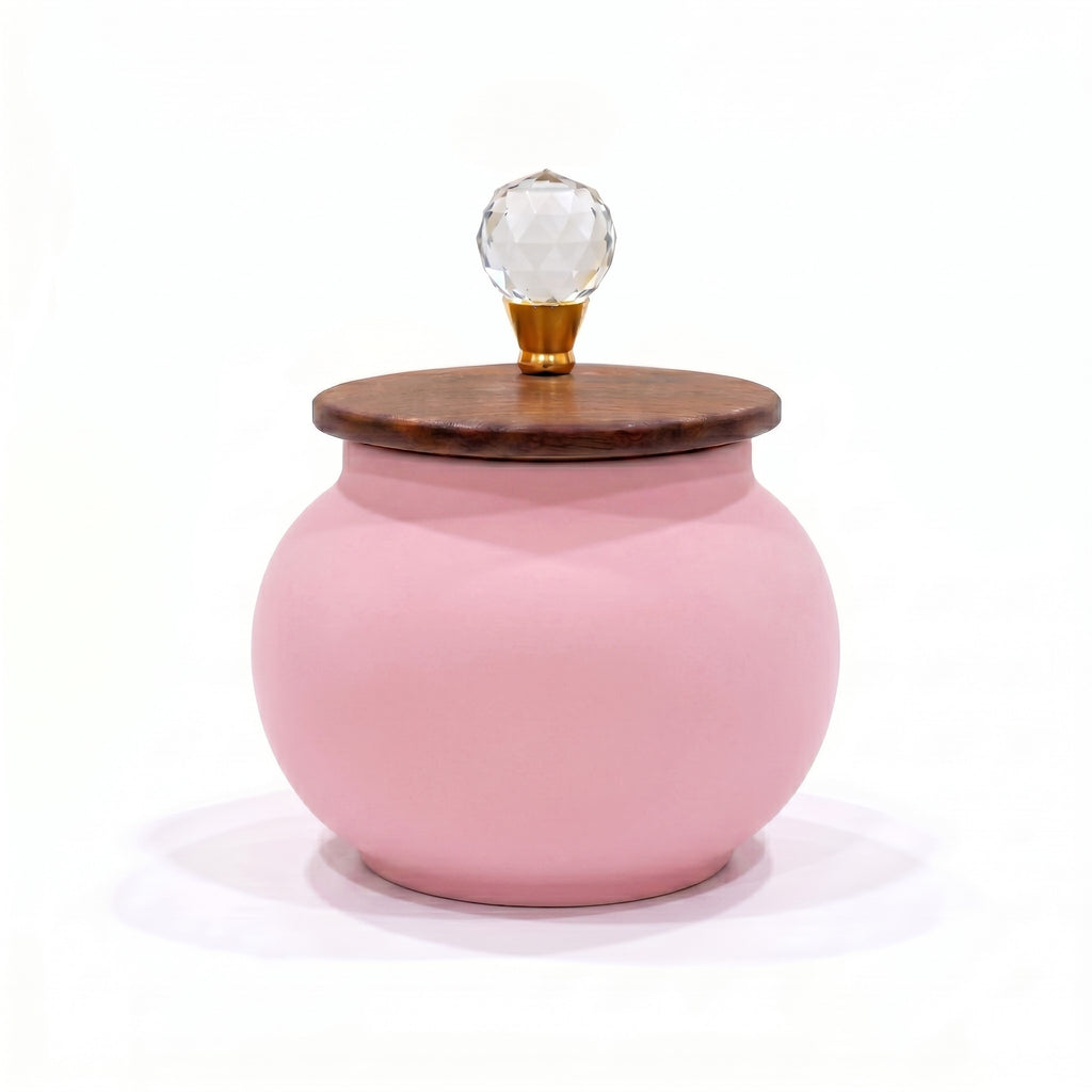 Roly-Poly Ceramic Jar | Crystal Ball Lid — Castle Crafts