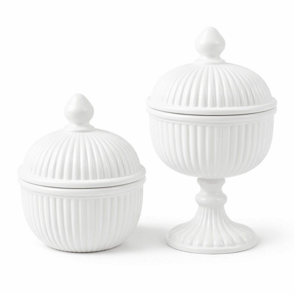 Ribbed Salai Jar | 4 Colors & 2 Sizes — Castle Crafts
