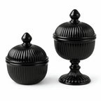 Ribbed Salai Jar | 4 Colors & 2 Sizes — Castle Crafts