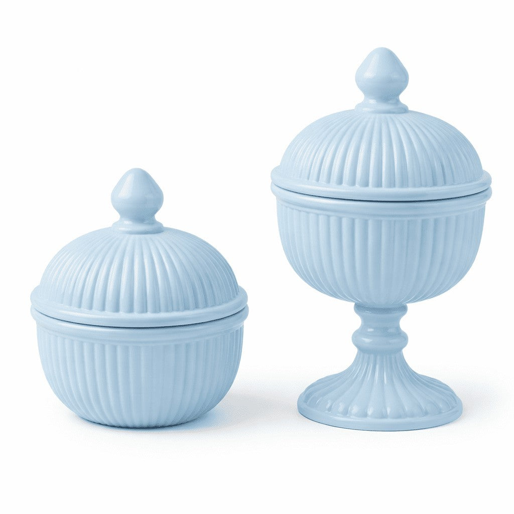 Ribbed Salai Jar | 4 Colors & 2 Sizes — Castle Crafts