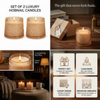 Rose Diamond Cut Glass Soy Wax Candle | Home Décor & Gift — Hand-Blown Glass from Firozabad, India — In a Living Space