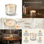 Sandalwood Mercury Glass Votive Soy Wax Candle | 4 Colours — Hand-Blown Glass from Firozabad, India — Premium Detail