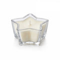Oud Star-Shaped Glass Soy Wax Candle | Unique Festive Gift — Hand-Blown Glass from Firozabad, India — Top View
