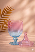Ombré Trophy Glass Jar | Pink to Blue — Castle Crafts