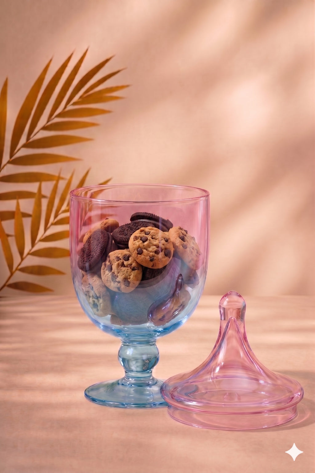 Ombré Trophy Glass Jar | Pink to Blue — Castle Crafts