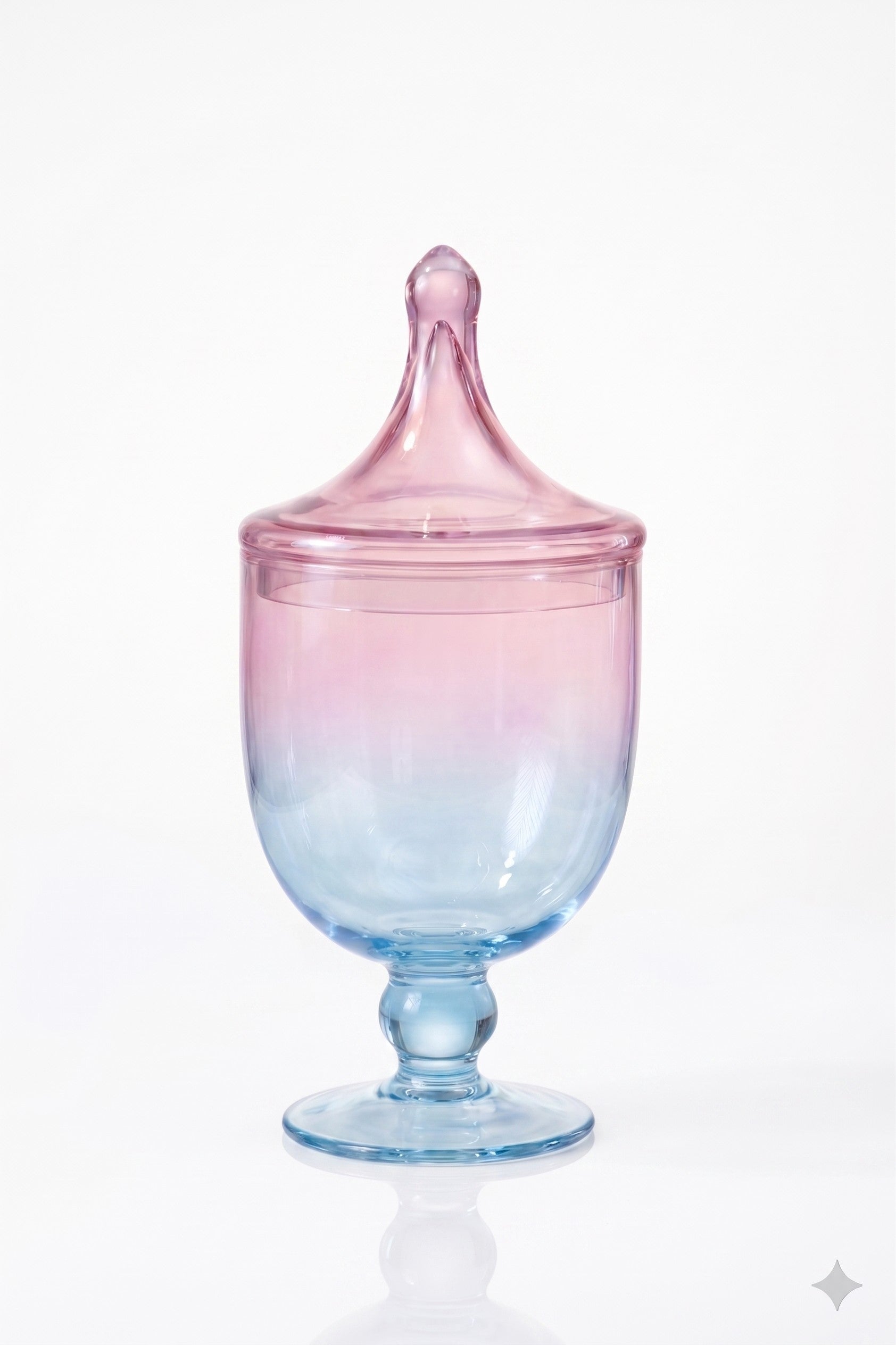 Ombré Trophy Glass Jar | Pink to Blue — Castle Crafts