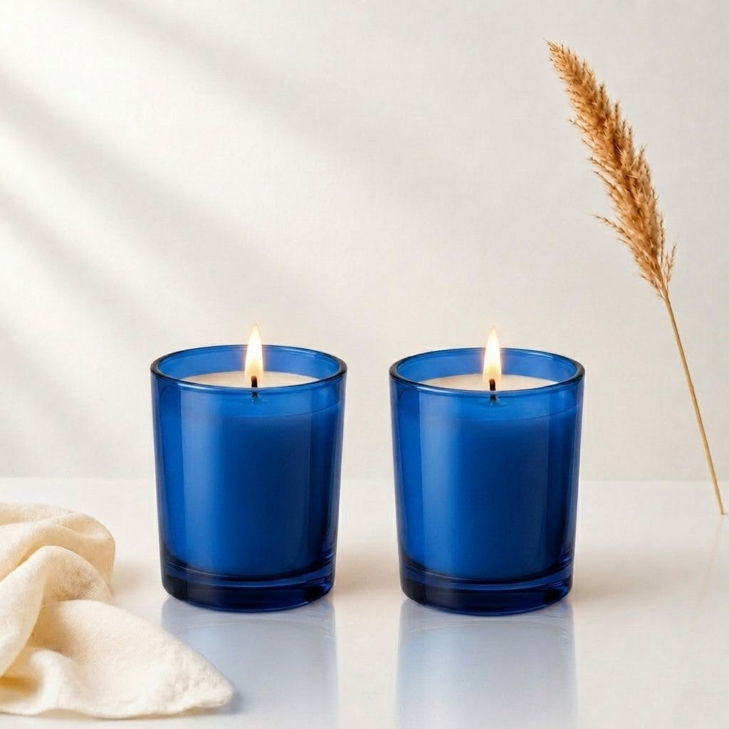 Blue jasmine soy candle set