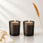 Smoke grey jasmine soy candle set