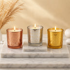 Rose Honeycomb Glass Soy Wax Candle | Premium Home Décor — Hand-Blown Glass from Firozabad, India | Luxury Home Décor & Co...
