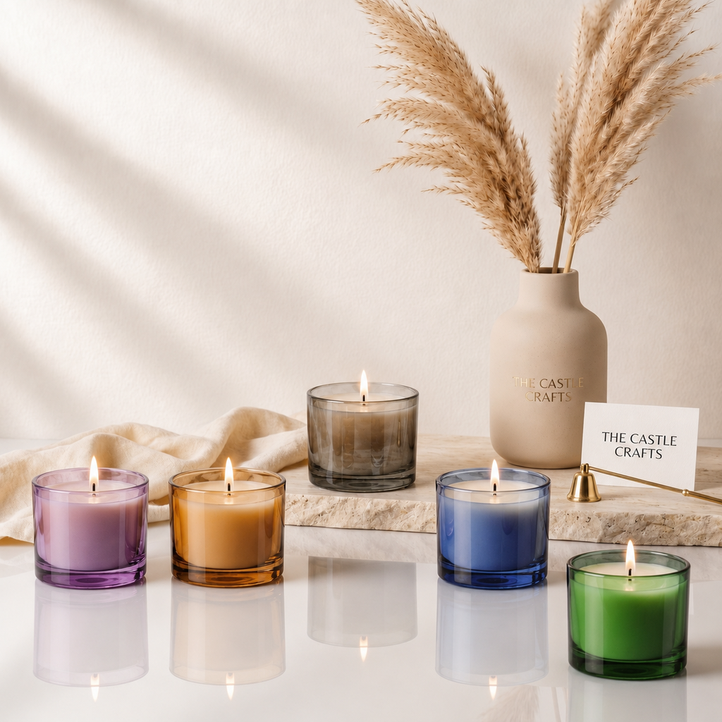 Luxury lavender soy wax candle collection