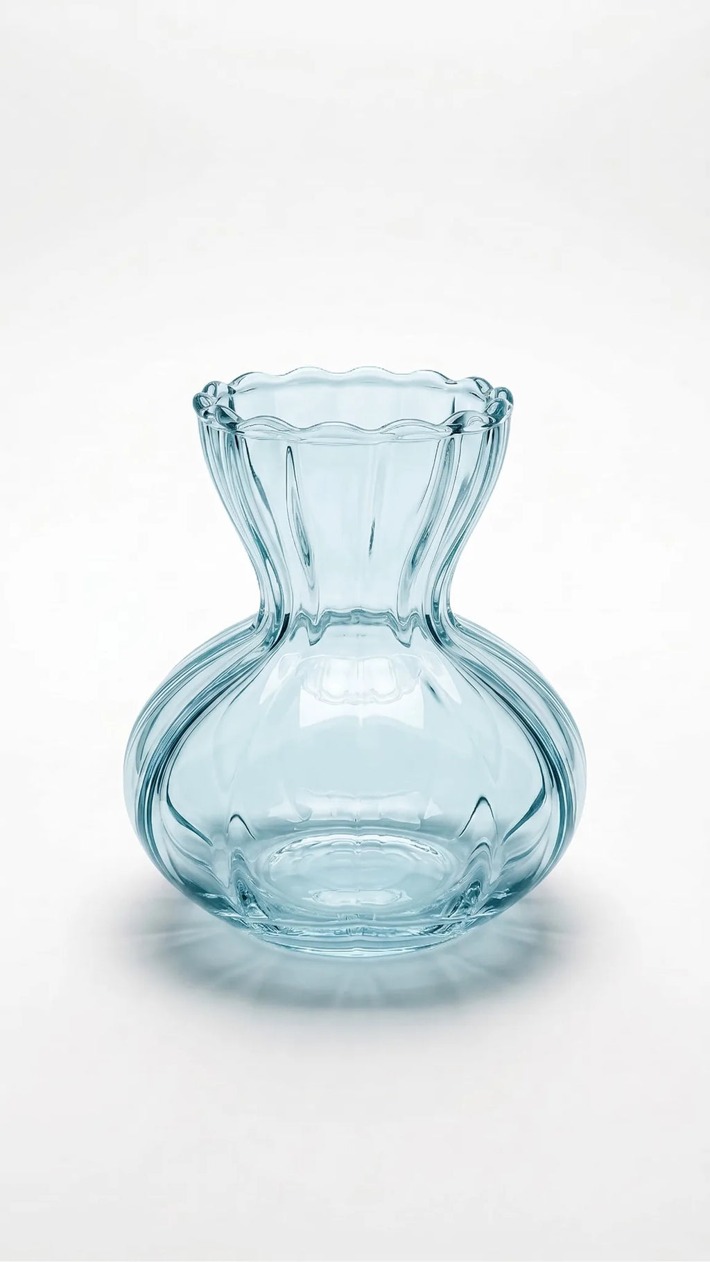 Bud Glass Flower Vase – Blue (3.6") - view 2