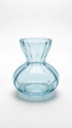 Bud Glass Flower Vase – Blue (3.6") - view 2
