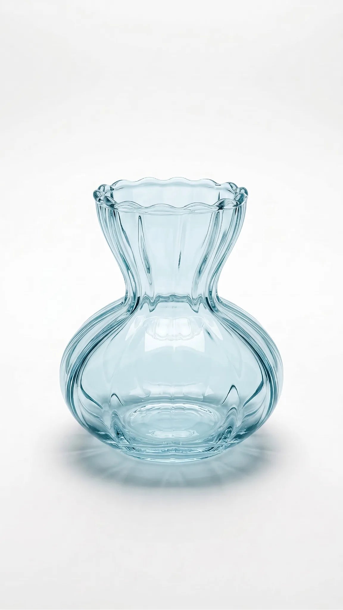 Bud Glass Flower Vase – Blue (3.6") - view 2