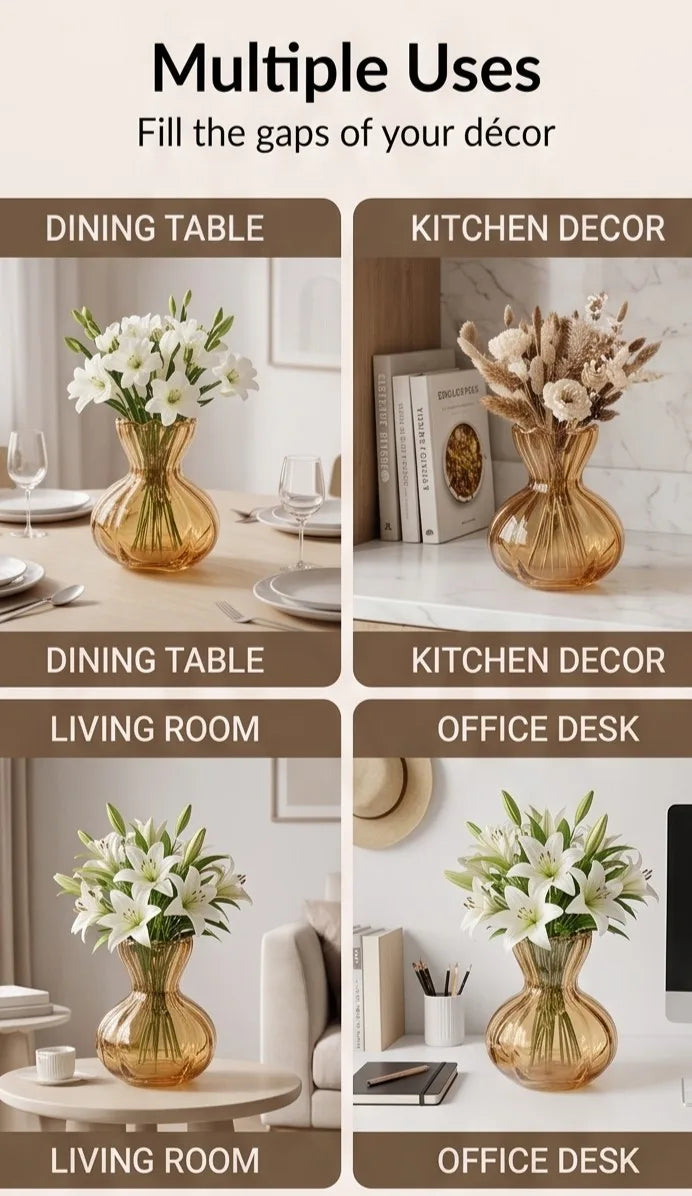 Bud Glass Flower Vase – Gold (3.6") - view 5