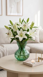 Bud Glass Flower Vase – Green (3.6") - view 2