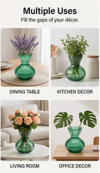 Bud Glass Flower Vase – Green (3.6") - view 5