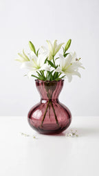 Bud Glass Flower Vase – Red (3.6")