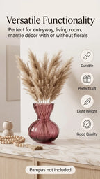 Bud Glass Flower Vase – Red (3.6") - view 3